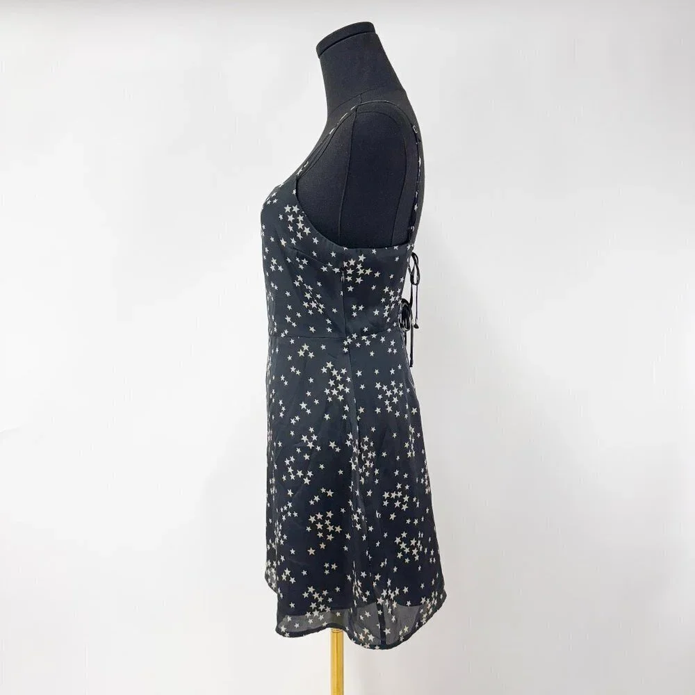 BRAND NEW WITHOUT TAGS COTTON CANDY LA SATIN STAR DRESS SUMMER MINI DRESS - Picture 3 of 7
